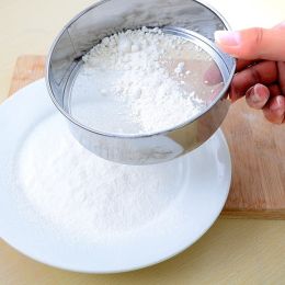 Stainless Steel Mesh Flour Sifting Sifter Sieve Strainer Baking Kitchen Tool - Silver