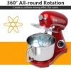 7 Quart 800W 6-Speed Electric Tilt-Head Food Stand Mixer - red