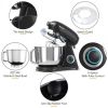 7 Quart 800W 6-Speed Electric Tilt-Head Food Stand Mixer - black