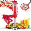 Hand Blender Immersion Blender Handheld Stick Batidora Electric Blenders Emersion Hand Mixer For Kitchen 5 Core HB 1510 RED - Red Stick