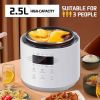 10-In-1 2.5L 600W Smart Electric Pressure Cooker Protable Fast Rice Cooker w/ Stainless Steel Non-stick Pot Pan - 1