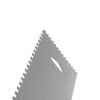 Stainless Steel Scraper Cake Icing Smoother Four Sided Scraper Cake Decorating Comb Baking Tool  - Silver