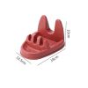 Household Cooking Spatula Pot Lid Cover Storage Stand Shelf Rack Kitchen Tool  - Red
