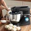 7.5 QT Tilt-Head Stand Mixer 6 Speed 660W with Dough Hook Beater - Black