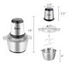2-Speed Portable Electric Home Use Stainless Steel One-Button Meat Grinder for Home Kitchen Use Food Processor - As pictures