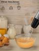 Homgeek 500W 2-in-1 Hand Blender with Whisk, Stick Blender with 6 Adjustable Speeds and Turbo Function - as pic