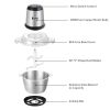 2-Speed Portable Electric Home Use Stainless Steel One-Button Meat Grinder for Home Kitchen Use Food Processor - As pictures