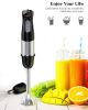 Homgeek 500W 2-in-1 Hand Blender with Whisk, Stick Blender with 6 Adjustable Speeds and Turbo Function - as pic