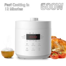 10-In-1 2.5L 600W Smart Electric Pressure Cooker Protable Fast Rice Cooker w/ Stainless Steel Non-stick Pot Pan - 1