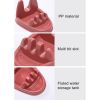 Household Cooking Spatula Pot Lid Cover Storage Stand Shelf Rack Kitchen Tool  - Red