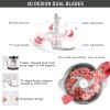2-Speed Portable Electric Home Use Stainless Steel One-Button Meat Grinder for Home Kitchen Use Food Processor - As pictures