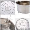 New Home Stainless Steel Steamer Basket For Instant Pot w/Silicone Handle For Steaming Veggies- IP Accessory Insert Fits Into Pressure Cookers - 6QT