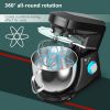 7.5 QT Tilt-Head Stand Mixer 6 Speed 660W with Dough Hook Beater - Black