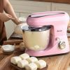 5.3 Qt Stand Kitchen Food Mixer 6 Speed with Dough Hook Beater - pink
